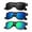 Black/Dark Blue/Green, variant on Polarized Sunglasses for Men and Women Matte Finish Sun glasses Color Mirror Lens UV Blocking (3 Pack)