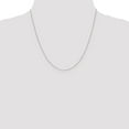 thumbnail image 3 of Auriga Fine Jewelry 10K White Gold .8 mm Diamond-cut Cable Chain Necklace for Women 20", 3 of 7