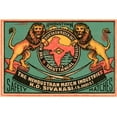 thumbnail image 2 of Phillumenart 32x23 Gold Ornate Wood Framed with Double Matting Museum Art Print Titled - Hindusthan Safety Matches, 2 of 4