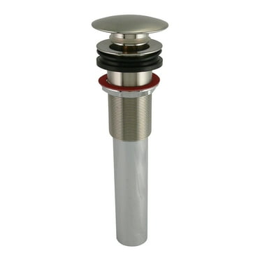 Keeney 1686KDSBN 1-1/4 x 8 in. Vessel Bathroom Sink Pop-Up Drain, Brushed Nickel