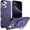 Deeppurple, variant on Sanwo Shock-Absorbent Magnetic Kickstand Cell Phone Case for Apple iPhone 16 Pro,Lightpurple