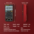 thumbnail image 2 of ANENG AN8002 Transistor Capacitor Tester 6000 Counts AC/DC Digital Smart Multimeter True RMS Current Voltage Tester Digital Profesional Meter AN8002 RED, 2 of 8