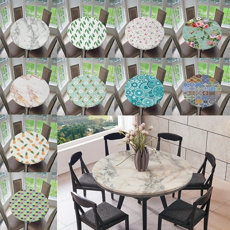 4 Pieces Non Slip Tablecloth Elastic Edge Round Table Cover Cloth Decor 48 Canada 4 Pieces Non Slip Tablecloth Elastic, 48 Round Table Cover With Elastic Edge