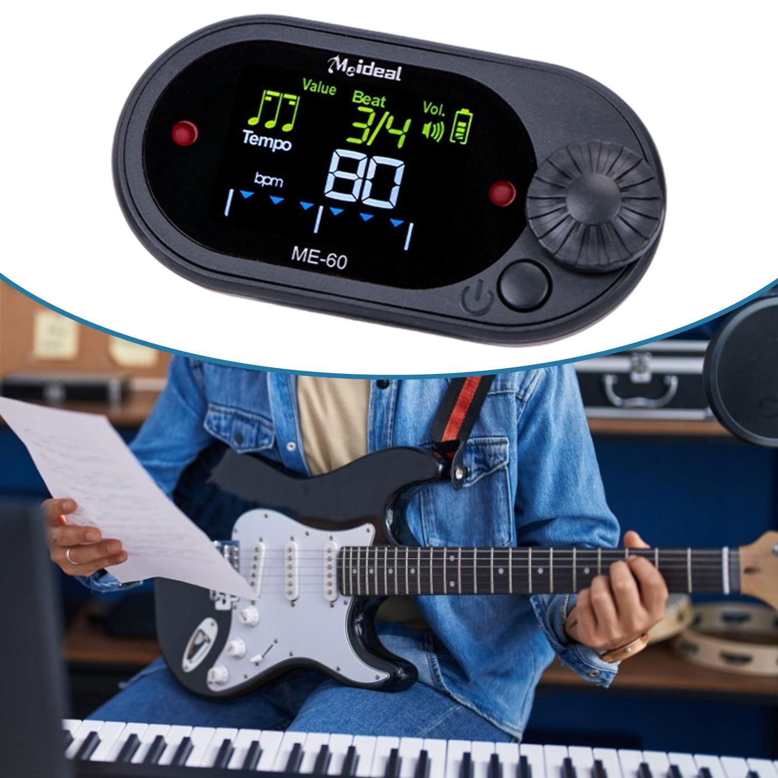 Metronome Tone Generator Tuner Adjustable Volume LCD Display for Piano Guitar Violin Musicians