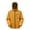 Orange, variant on Men's Reflective Hooded Long Coat - 3D Tailored Loose Fit Outdoor Commuter Jacket with Multiple Pockets