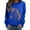 Blue, variant on Long Sleeve Shirts for Women Hemlock Horse Print Sweatshirts for Women Riding Horse Lover Long Sleeve Crew Neck Pullover Tops Casual Loose Shirts Sweatshirt