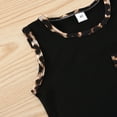 thumbnail image 6 of Penkiiy Toddler Kids Baby Girls Leopard Print Vest Shorts Outfits Set Sports Clothes Baby Girl Summer Backless Jumpsuit 2-3 Years Black On Sale, 6 of 9
