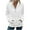 White, variant on Women's Hoodie Button Quilted Sweatshirts Casual V-Neck Long Sleeve Hoodies Tops Textured Solid Color Fall Clothing Fashion Jacket Pullover 2025