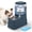 Navy, variant on 1.1 Gallon Dog Automatic Water Dispenser Cat Gravity Waterer Feeder with Filter Ice Pack