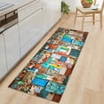 thumbnail image 1 of Harpily Square Printed Flannel Carpet Non Slip Carpet Bedroom Decoration, 1 of 3