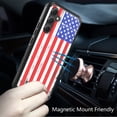 thumbnail image 3 of Designed for Samsung Galaxy A35 5G Fashion Graphic Design Pattern Hard PC TPU 2in1 Tough Strong Hybrid Shockproof Armor Frame Phone Case Cover [USA Flag], 3 of 9