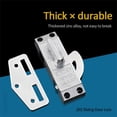 thumbnail image 4 of Birdeem Sliding Barn Door Hook Lock, 180 Degree Rotating Latch for Sliding Doors, Aluminum Alloy Barn Door Latch for Bedroom Closet and Cabinet, Easy Mount Left or Right Side, 4 of 9