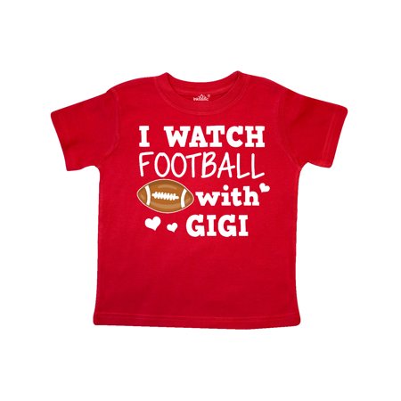 

Inktastic I Watch Football with My Gigi Gift Toddler Boy or Toddler Girl T-Shirt