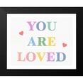 thumbnail image 2 of Straatsma, Leah 14x12 Black Modern Framed Museum Art Print Titled - You are Loved Fabric Pastels, 2 of 5