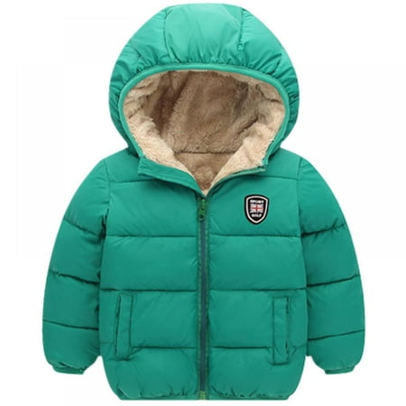 

Kids Cute Warm Winter Snow Coat Hooded Jackets Coat Winter Warm Winter Zip Up Jacket Coat Warm Outerwear