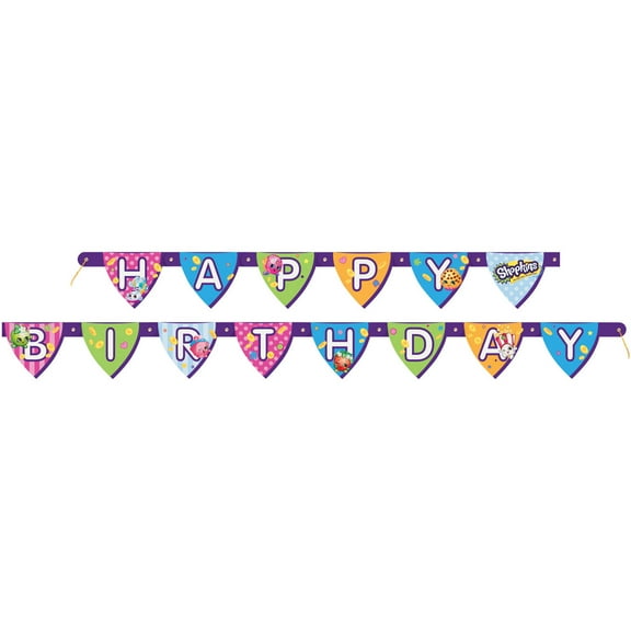 Unique Industries Assorted Colors Party Banner, 7.75" x 10.5"