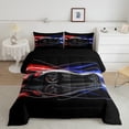 thumbnail image 2 of Castle Fairy Black Car Boy Twin Comforter Sets,Extreme Sport Bedding Set, 2 of 8