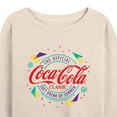 thumbnail image 3 of Coca-Cola - 90's Retro Original Logo - Women's Lightweight French Terry Long Sleeve Shirt, 3 of 5