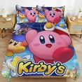 thumbnail image 2 of Kirby Deluxe Game 3 Pieces Bedding Set Soft Comforter Sets Decoration Bedroom Gift With 1 Duvet Cover 2 Pillowcases Pillowcases, 2 of 7