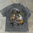 thumbnail image 1 of ALVORD Two Wolves Forest Moon Mystical Alpha Wolf T-Shirt Unisex S-5XL, 1 of 4