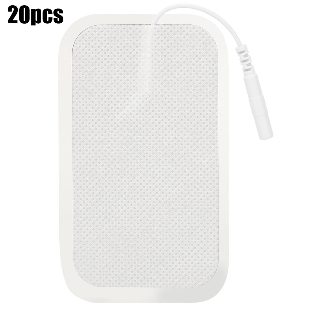 Dioche 20Pcs 5x9cm Rectus Abdominis Muscle 2.0 Holes Electrode Slice Contact Pin Physical Therapy Electrode Patches
