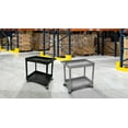 thumbnail image 5 of Luxor 24" x 32" Two Shelf Tub Utility Cart - Black, 5 of 5