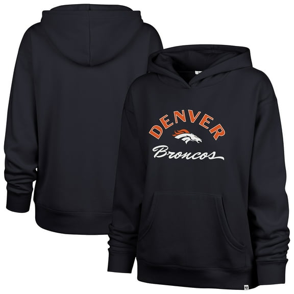 Women's '47 Navy Denver Broncos Whirlwind Naomi Pullover Hoodie