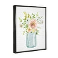 thumbnail image 3 of Stupell Industries Varied Flower Blossoms Botanical Leaves Patterned Words Graphic Art Jet Black Floating Framed Canvas Print Wall Art, Design by Lettered and Lined, 3 of 5