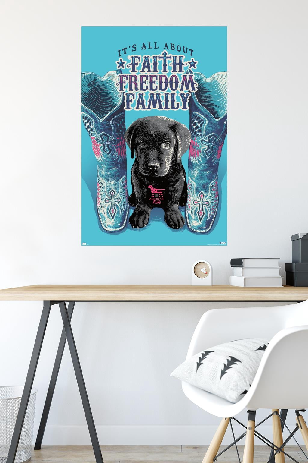 Jim Baldwin - Faith, Freedom, Family Wall Poster, 22.375" x 34"