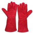 thumbnail image 1 of 14" Cowhide Leather Welding Gloves Welder's Hand Protection, 1 of 5