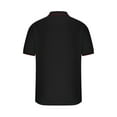 thumbnail image 5 of KBODIU Polo Shirts for Men Sports Cotton Blend Mens Shirts Short Sleeve Solid Performance Moisture Wicking Golf T Shirt Black 3XL, 5 of 6