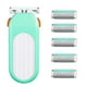 thumbnail image 1 of Razors For Women 6 Refills 3 Blades Shaver For Face Legs Bikini Area, Comfort Glid, Green, 1 of 5
