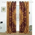thumbnail image 2 of Boho Mandala Vintage Black Out Curtains 84 Inch Length Curtains for Sliding Glass Doors Bedroom Living Room 2 Pack, 2 of 6