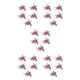thumbnail image 2 of Flores Artificiales Elegantes Injueey Rojo Ladrillo 5x, 2 of 6