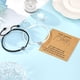 thumbnail image 2 of Pulsera de pareja de 100 idiomas Pulsera de pareja con proyección LOVE Pulsera de traje blanco y negro con piedra Pulsera de tarjeta de pareja, 2 of 6