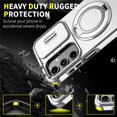 thumbnail image 6 of for Samsung Galaxy A16/A17 Case, Military Grade Shockproof Bumper Rugged Rotating Stand Ring Holder Anti-Scratch Magnetic Cover Compatible with Car Mount Case,Siver,For Galaxy A16/A17, 6 of 10