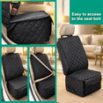 Black Front Seat 1 Pack Waterproof Pet Car Seat Cover with Side Flaps ...