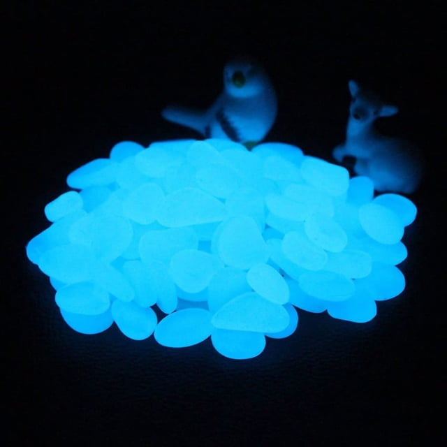 Glow in The Dark Rocks Muzero, 200 unidades, piedras azules
