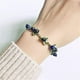 thumbnail image 2 of Xiao Hua Pulsera de metal con hojas de plantas, perlas de agua dulce, frutas y arándanos para mujeres y niñas, ideal como regalo de cumpleaños o fiesta (color del metal: 1), 2 of 5