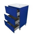 thumbnail image 2 of Eviva Malmo 32 Inch by 14 Inch FreeStanding Marino Blue Bathroom Vanity, 2 of 3
