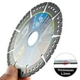 thumbnail image 6 of 5-Pack 4.5" Diamond Multi-Purpose Saw Blades - Heavy Duty Angle Grinder Discs for Cutting Marble/Quartz/Stone/Tile/Metal/Plastic (Black Teeth, 10), 6 of 9