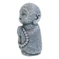thumbnail image 2 of Feng Shui Zen Blissful Japanese Jizo Monk With Prayer Beads Mini Figurine 3"Tall, 2 of 6