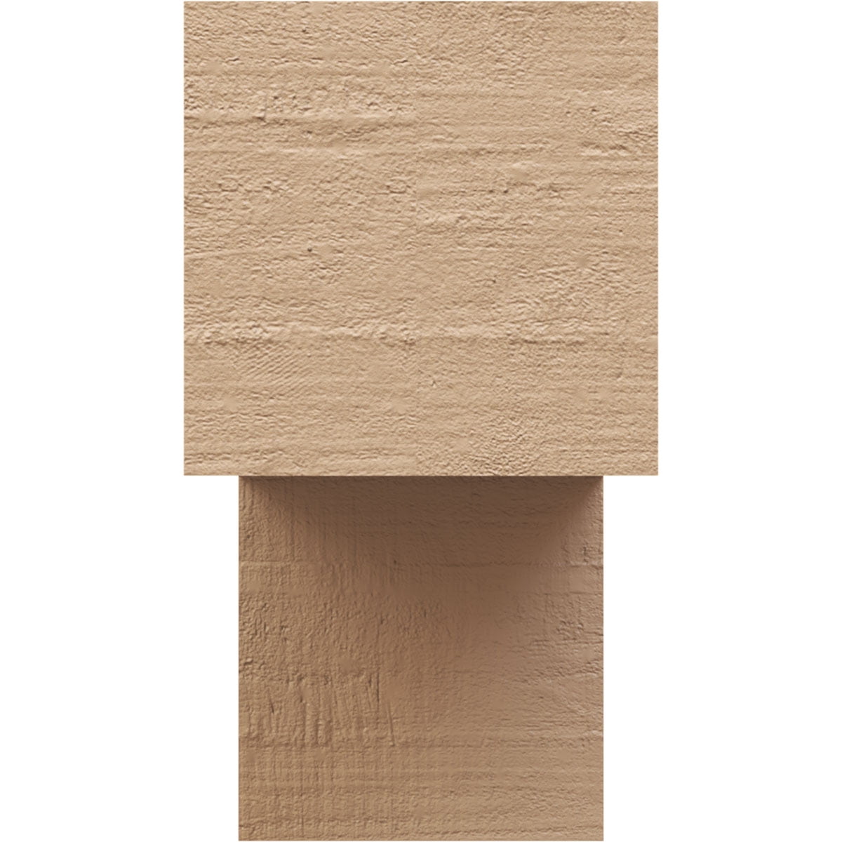 9"W x 27"D x 18"H Classic Chapel Hill Rough Cedar Woodgrain TimberThane Corbel, Primed Tan