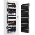 thumbnail image 1 of Organizador de puerta ULG con 5 estantes para colgar, capacidad de 44 libras, negro, 1 of 7