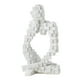 thumbnail image 1 of Figura abstracta decorativa, ornamento nórdico creativo, artesanía, estatua coleccionable Blanco B, 1 of 6