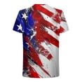 thumbnail image 5 of Aobny Fourth of July T-Shirts Patriotic American Flag Mens Shirt Big & Tall Muscle Short Sleeve Mens Shirt,Blue,L, 5 of 5