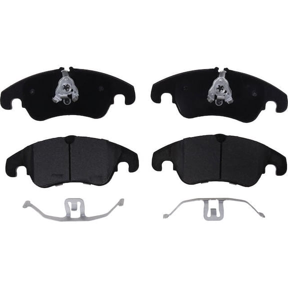 Front Brake Pad Set - Compatible with 2008 - 2017 Audi A5 Quattro Convertible 2009 2010 2011 2012 2013 2014 2015 2016