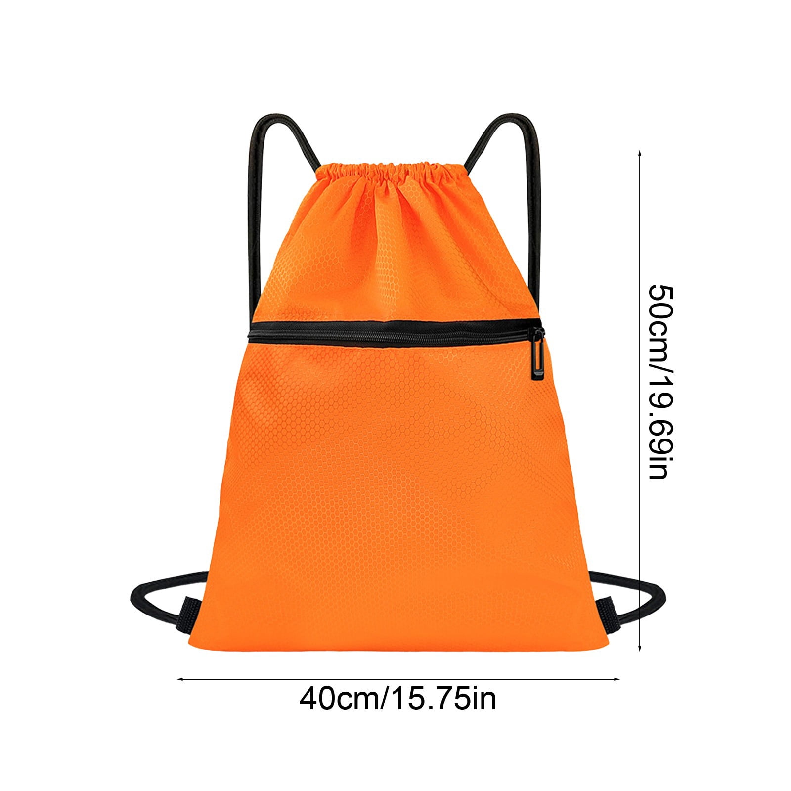 Waterproof Drawstring Backpack with Zipper Pockets Gym Travel Bag High-density Oxford Backpack Waterproof Drawstring Backpack  main image 4