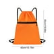 thumbnail image 2 of Mochila deportiva impermeable con cordón y bolsillo pequeño - Bolsa ligera de tela Oxford para guardar artículos esenciales de gimnasio, viajes y fitness Aestivo | Naranja | AESTIVO, 2 of 7