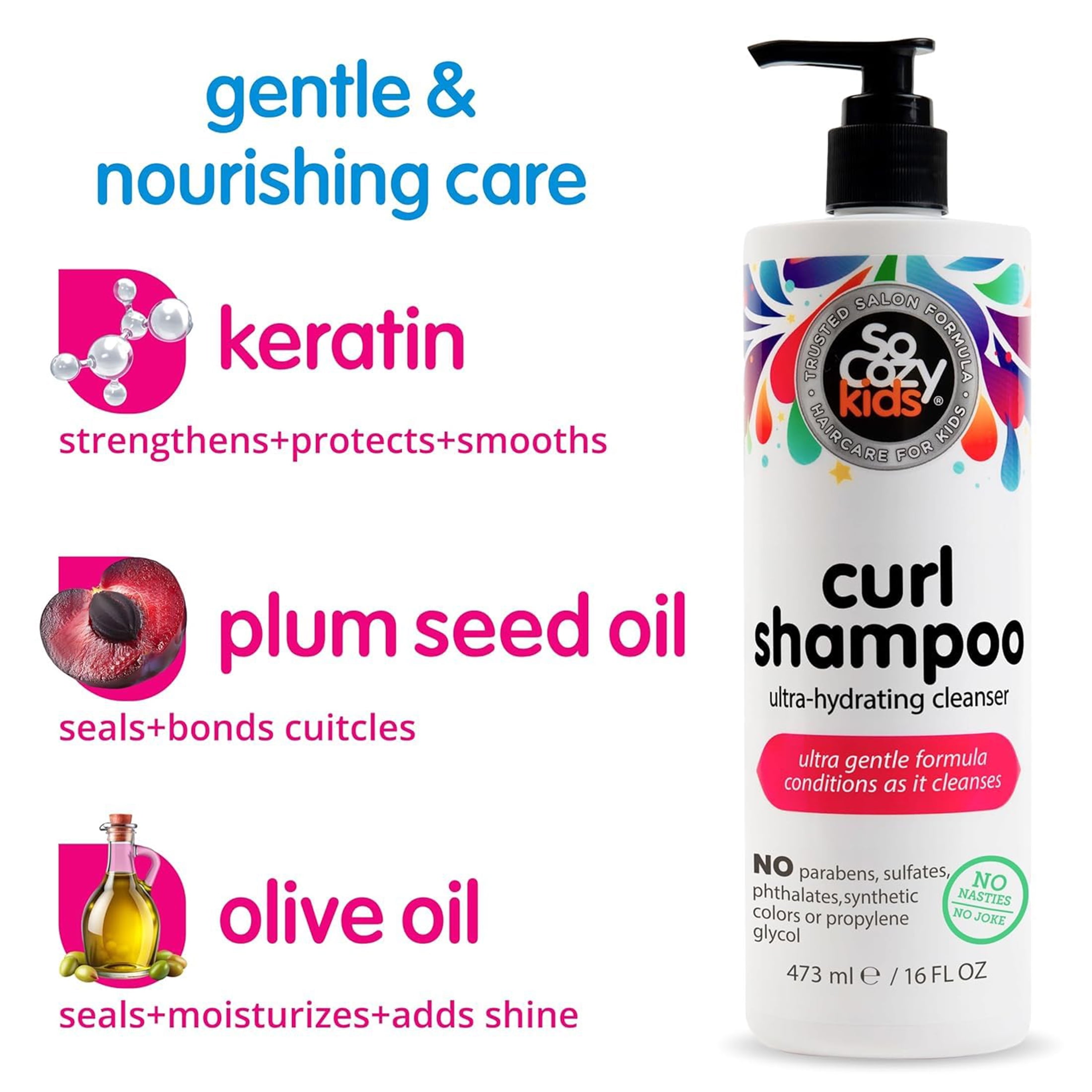 SoCozy Curl Shampoo, 16oz